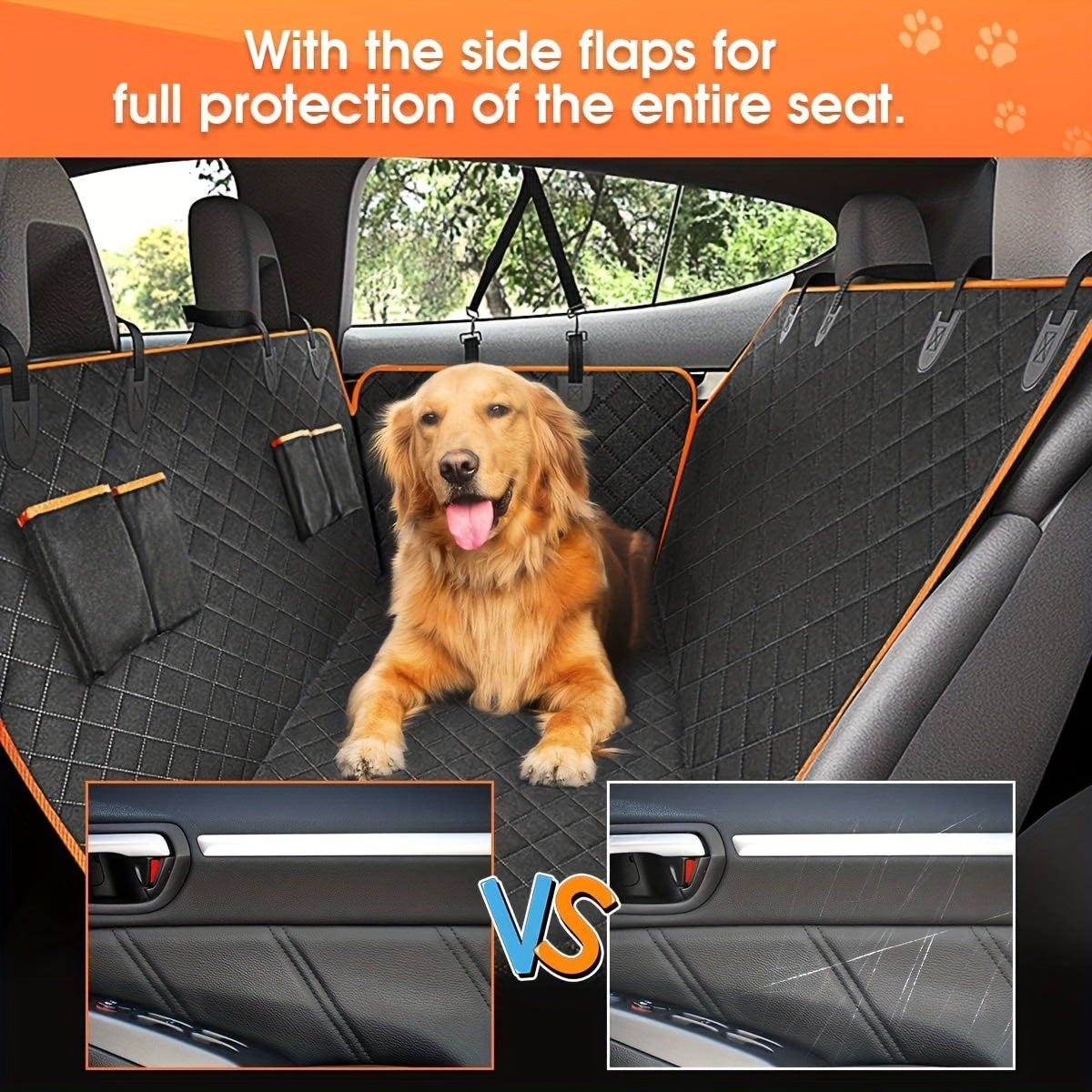 Ultimate Dog-Proof Car Seat Cover - Premium Waterproof, Ultra-Scratchproof Hammock Design - Instantly Elevate & Protect Your Car Seats!
