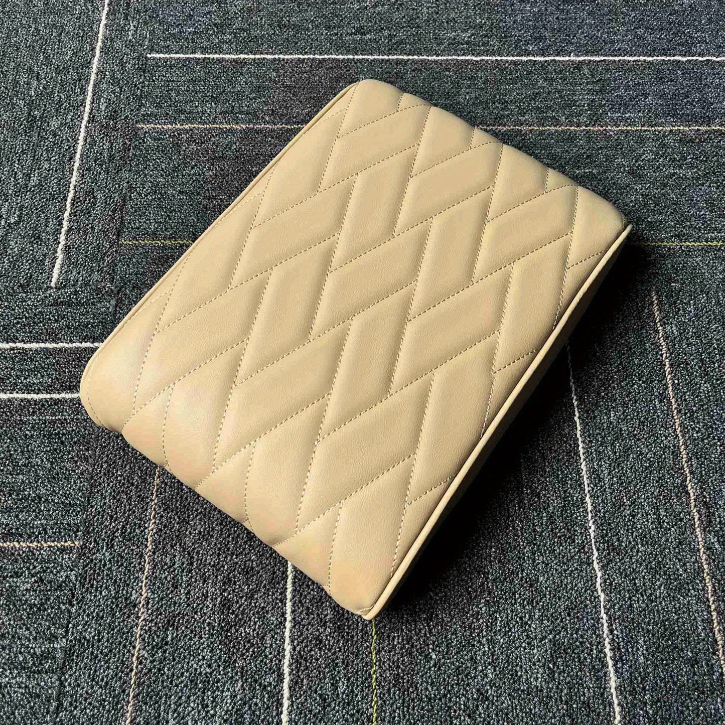 Car Armrest Memory Foam Core Pad, PU Leather Console Cover, Styling Interior Vehicle Accessories