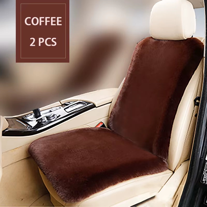 Universal Car Seat Covers Plush Imitation Rabbit Fur Car Seat Cover Car Interior Cover Car Cushion Car Accessories
