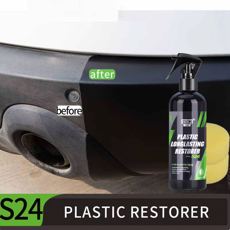 Car Plastic Restorer Back to Black Gloss Auto Plasitc Parts Repair Spray HGKJ S24 50Ml Exterior Renovator Car Cleaning