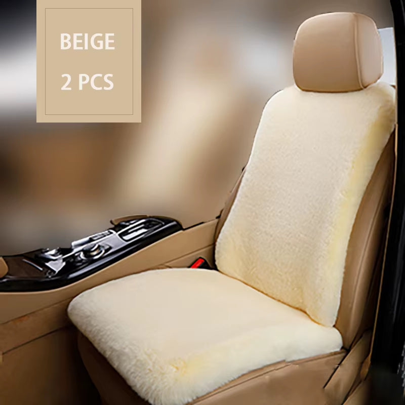 Universal Car Seat Covers Plush Imitation Rabbit Fur Car Seat Cover Car Interior Cover Car Cushion Car Accessories