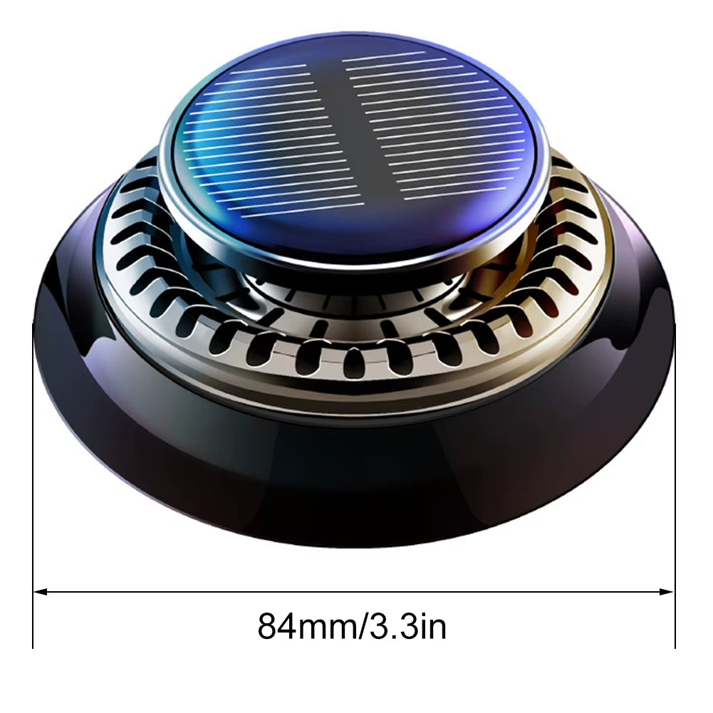 Solar Car Perfume Fragrance Long Lasting Rotating Car Aromatherapy Car Aromatherapy Ornament Deodorizing Interior Accessories