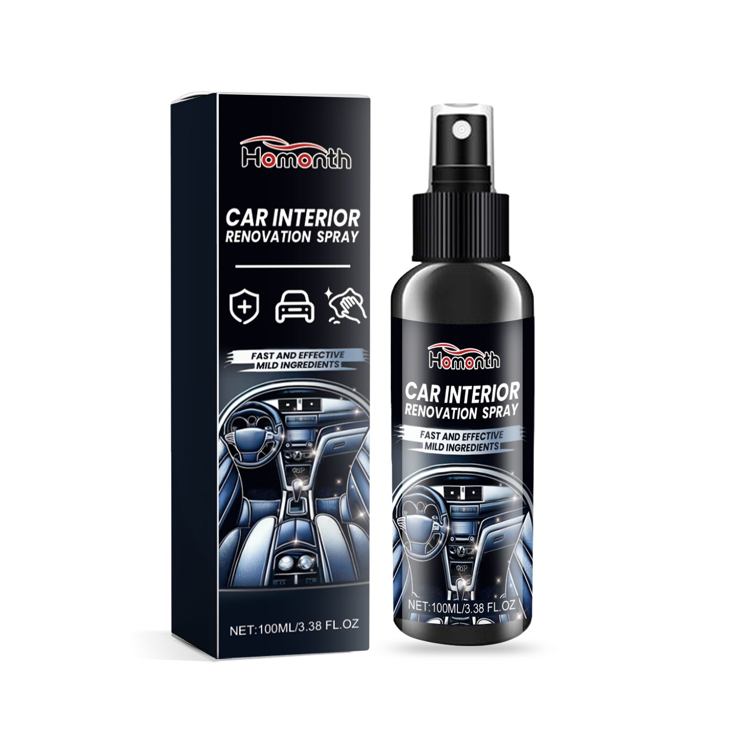 Automotive Interior Renovation Spray – Restores Car Interior Shine & Protection