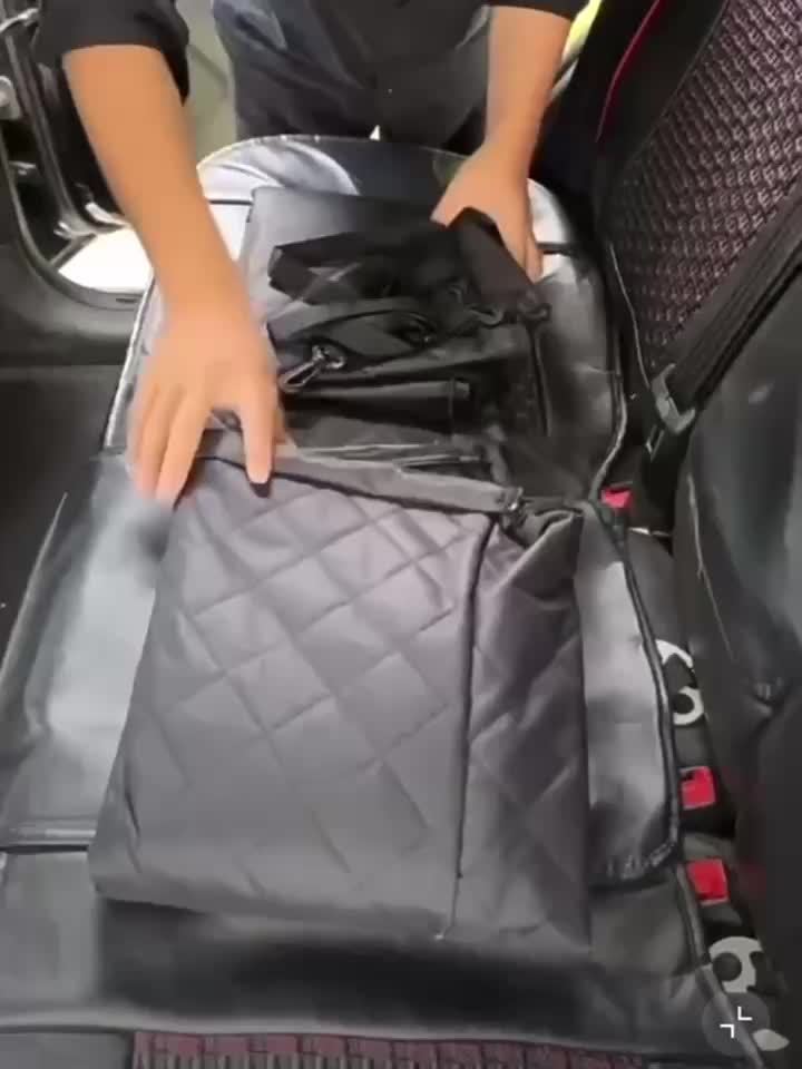 Dog Car Seat Cover for Back Seat, 100% Waterproof Dog Car Hammock with Visual Mesh Window and Side Zipper Car Seat & Door Protector for Pets, Backseat Dog Cover for Car Truck and SUV