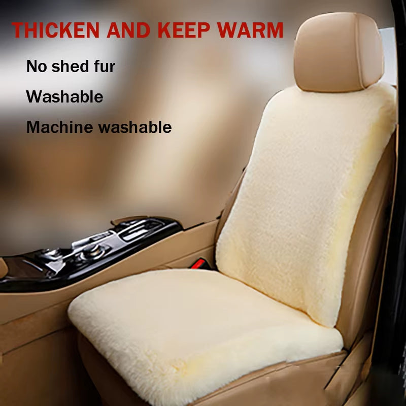 Universal Car Seat Covers Plush Imitation Rabbit Fur Car Seat Cover Car Interior Cover Car Cushion Car Accessories