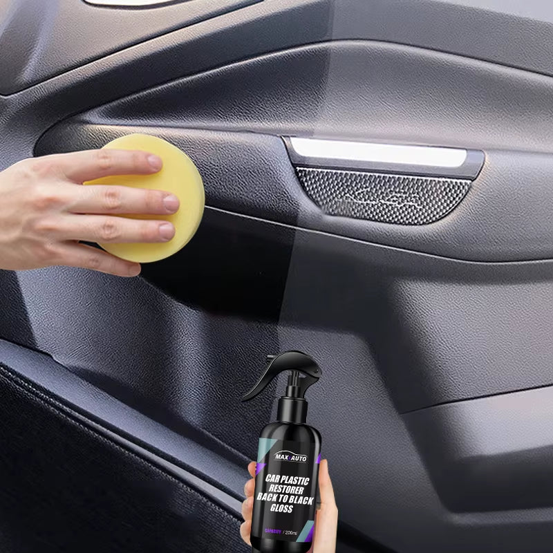 Car Plastic Restorer Back to Black Gloss Car Cleaning Products Plastic Leather Restore Auto Polish and Repair Coating Renovator