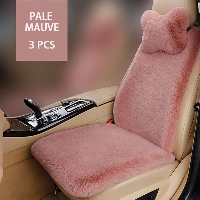 Universal Car Seat Covers Plush Imitation Rabbit Fur Car Seat Cover Car Interior Cover Car Cushion Car Accessories