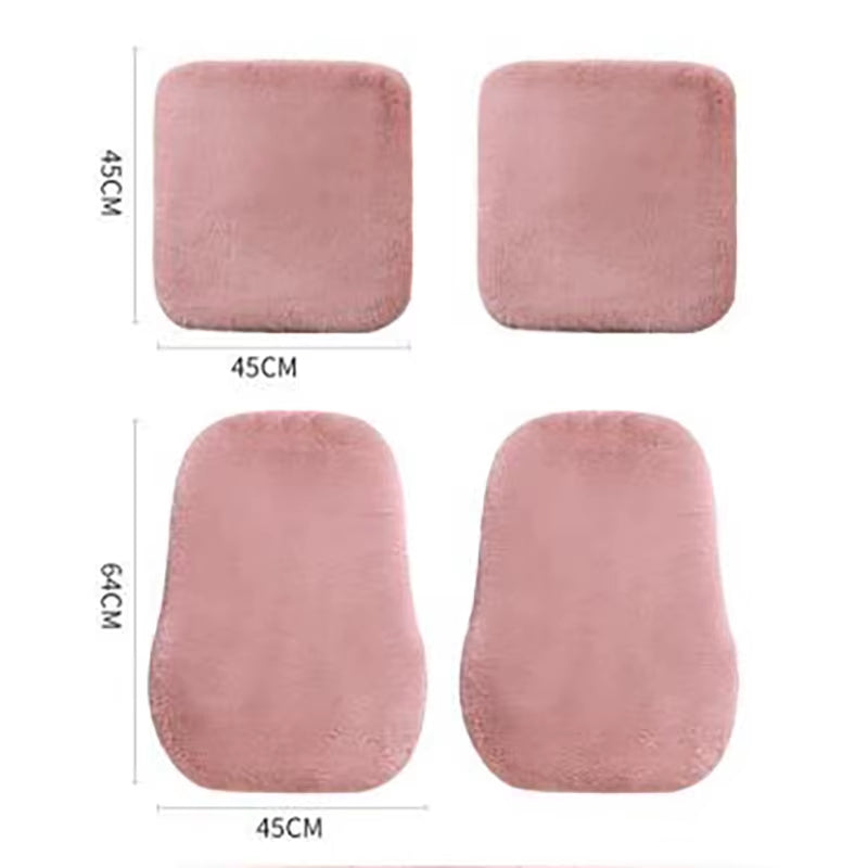 Universal Car Seat Covers Plush Imitation Rabbit Fur Car Seat Cover Car Interior Cover Car Cushion Car Accessories