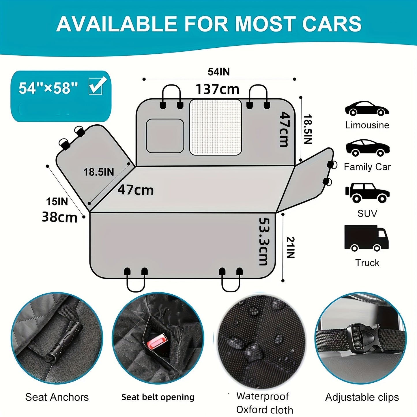 Ultimate Dog-Proof Car Seat Cover - Premium Waterproof, Ultra-Scratchproof Hammock Design - Instantly Elevate & Protect Your Car Seats!