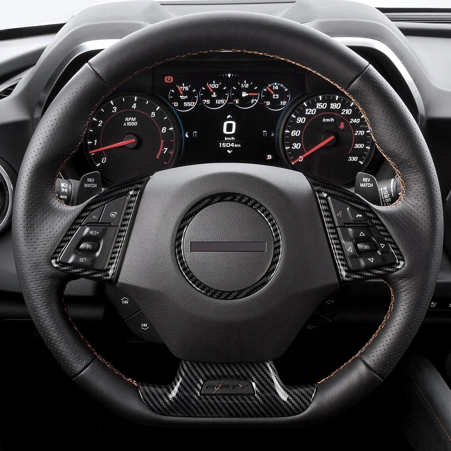 Car Sticker ABS Carbon Fiber Decal Interior Trim Cover for Chevrolet Camaro 2016 - 2024 Accessories