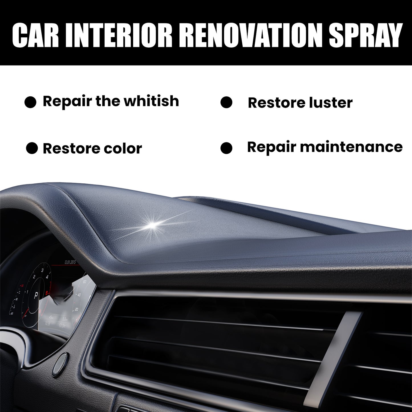 Automotive Interior Renovation Spray – Restores Car Interior Shine & Protection