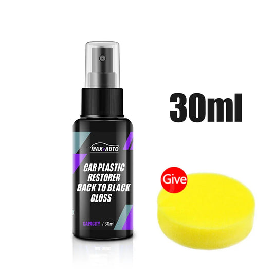 Car Plastic Restorer Back to Black Gloss Car Cleaning Products Plastic Leather Restore Auto Polish and Repair Coating Renovator