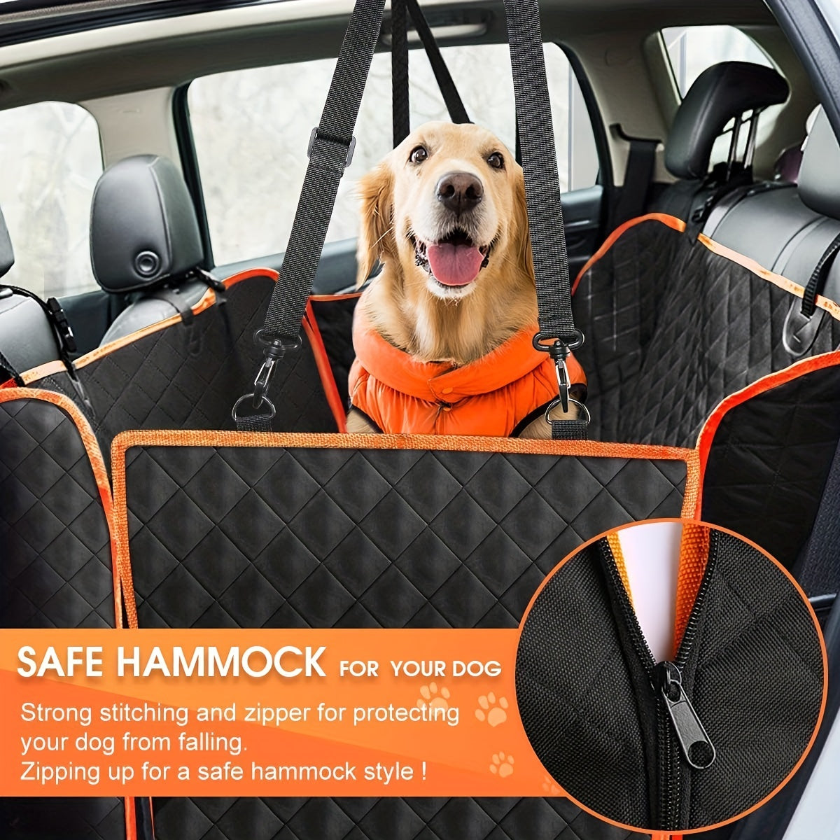 Ultimate Dog-Proof Car Seat Cover - Premium Waterproof, Ultra-Scratchproof Hammock Design - Instantly Elevate & Protect Your Car Seats!