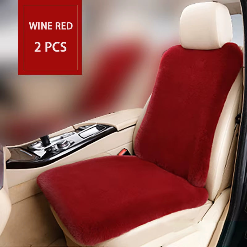 Universal Car Seat Covers Plush Imitation Rabbit Fur Car Seat Cover Car Interior Cover Car Cushion Car Accessories
