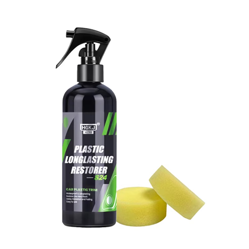 Car Plastic Restorer Back to Black Gloss Auto Plasitc Parts Repair Spray HGKJ S24 50Ml Exterior Renovator Car Cleaning